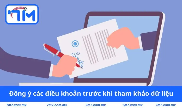 Đồng ý các điều khoản trước khi tham khảo dữ liệu